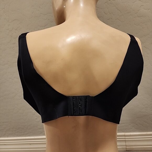 Soma Vanishing Back Full Coverage Bra 42C Black Underwire Lined - Picture 2 of 3